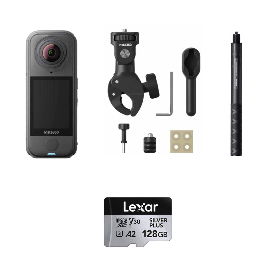 Insta360 X4 Air Aksiyon Kamerası - Motosiklet Kiti 128 GB (Foto Ekspres)