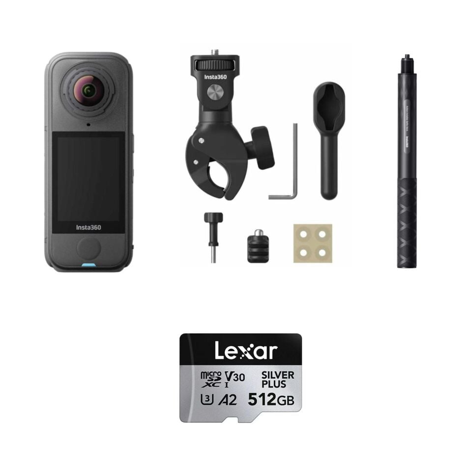Insta360 X4 Air Aksiyon Kamerası - Motosiklet Kiti 512 GB (Foto Ekspres)