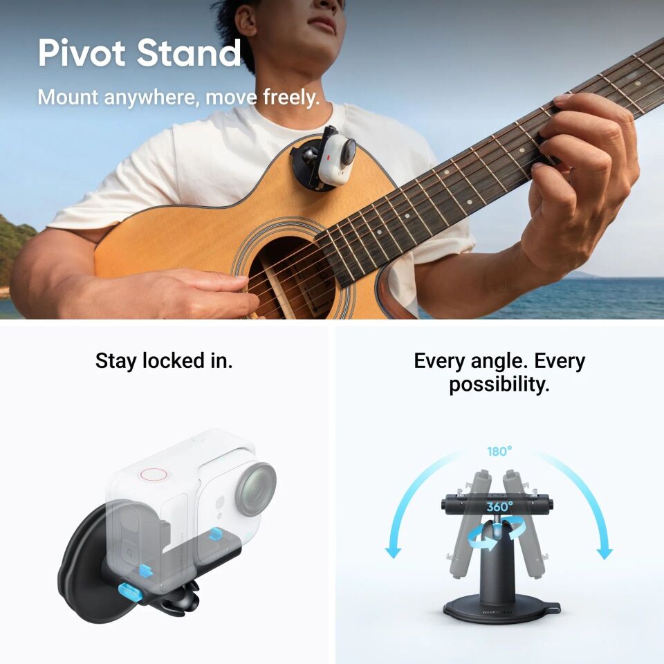 Insta360 Go Ultra Siyah Aksiyon Kamerası - Creator Kit