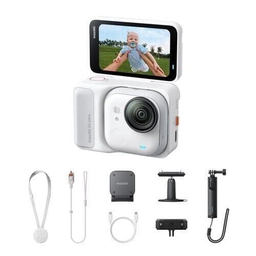 Insta360 Go Ultra Beyaz Aksiyon Kamerası - Creator Kit