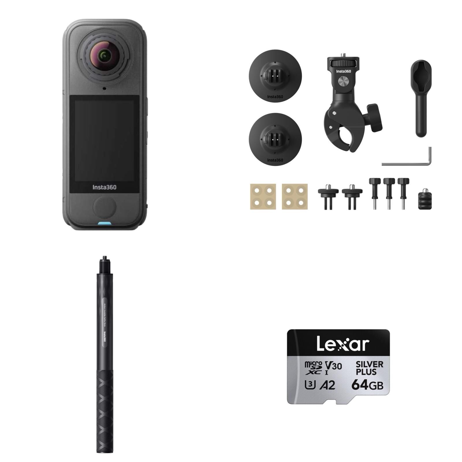 Insta360 X4 Air Aksiyon Kamerası - Motosiklet Kiti 64 GB (Foto Ekspres)