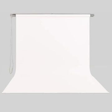 Stil Fon 270cm x 400cm Sonsuz Beyaz Fon Perdesi Seti