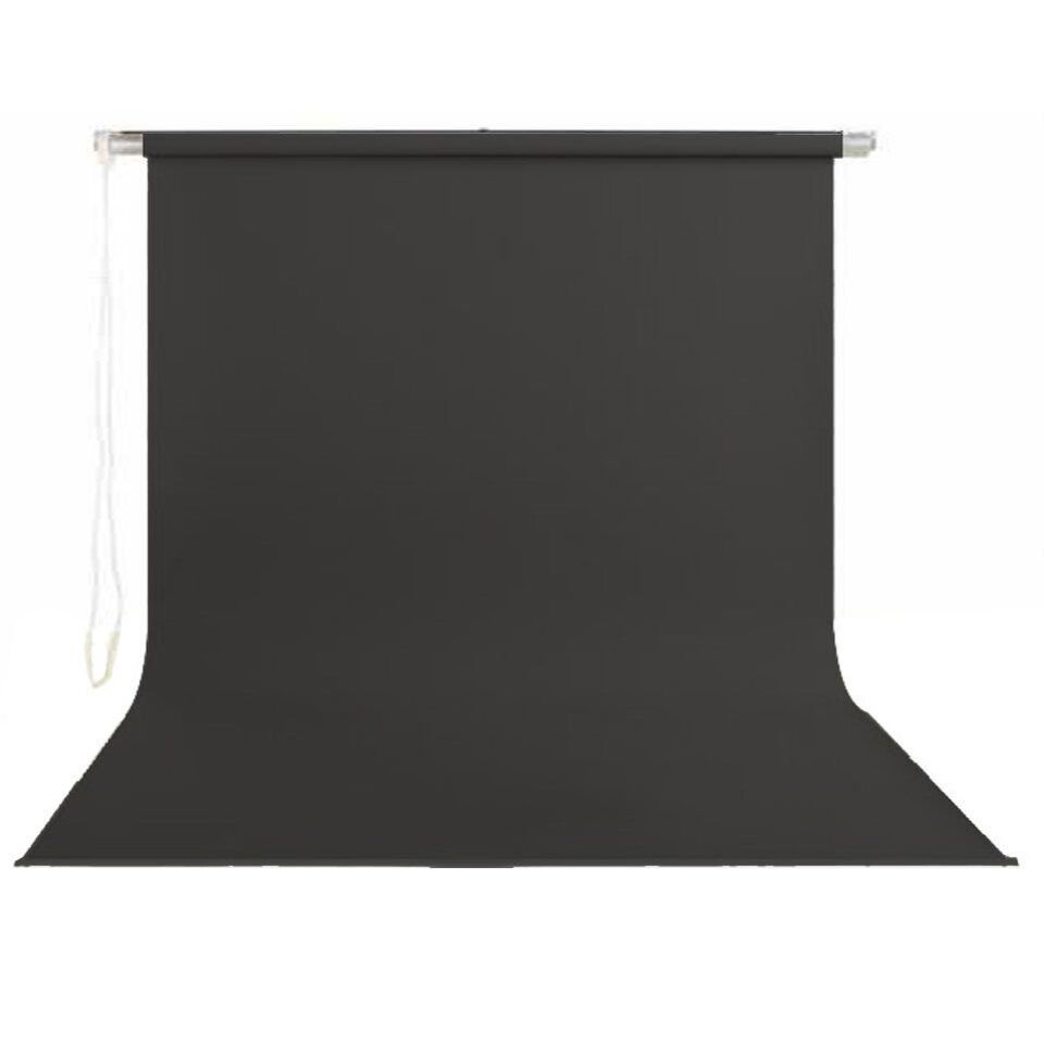 Stil Fon 195cm x 400cm Sonsuz Siyah Fon Perdesi Seti