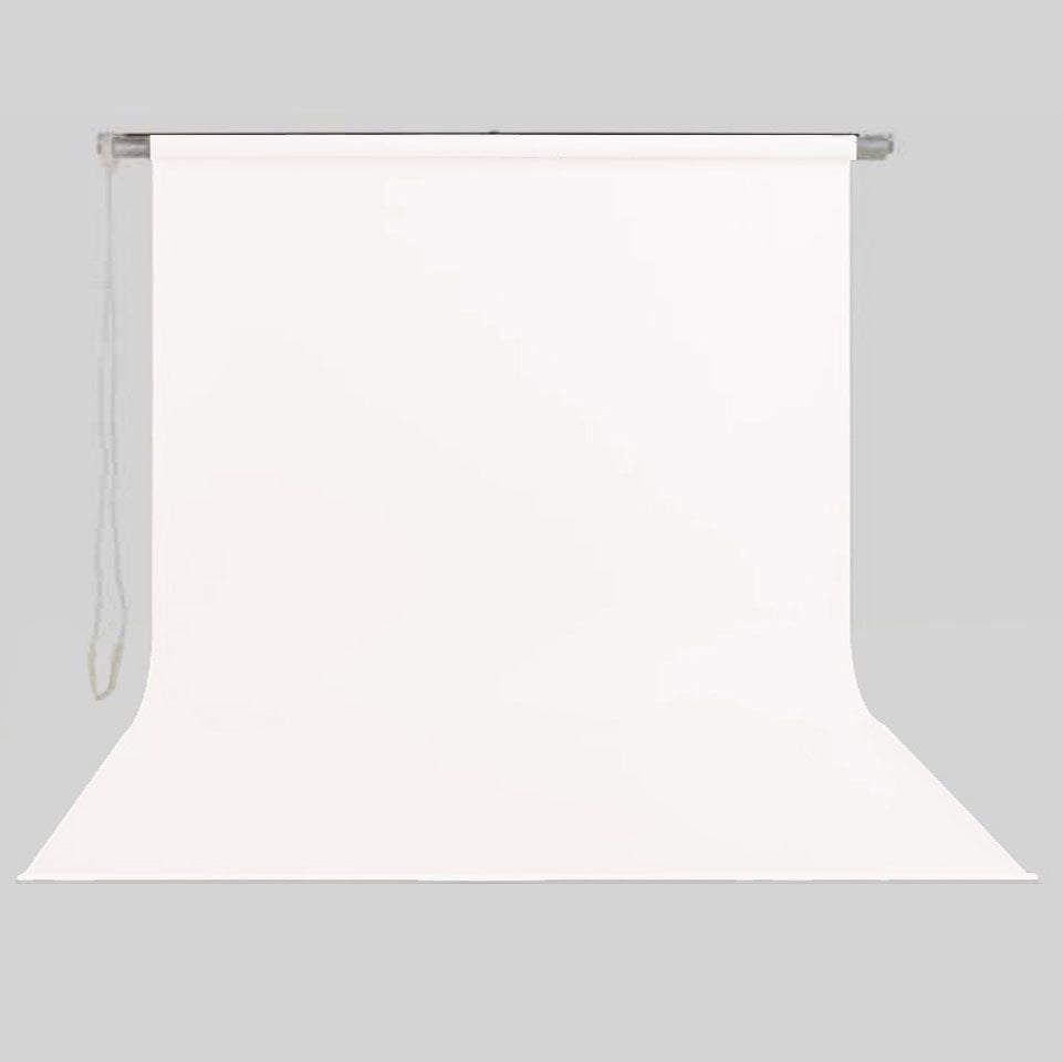 Stil Fon 195cm x 300cm Sonsuz Beyaz Fon Perdesi Seti