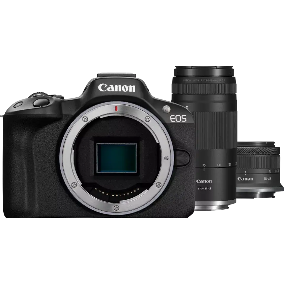 Canon EOS R50 RF-S 18-45mm + 75-300mm Lens Kit