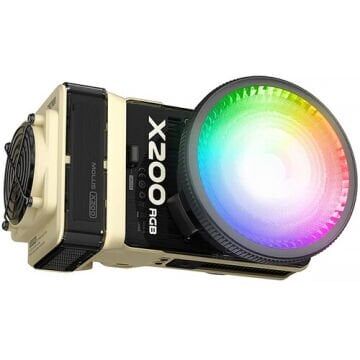 Zhiyun Molus X200 RGB Combo Paket 200W COB Taşınabilir LED Video Işığı- Bej